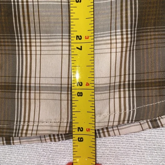 Eddie Bauer Travex men’s plaid short sleeve button down shirt size medium - Picture 5 of 7